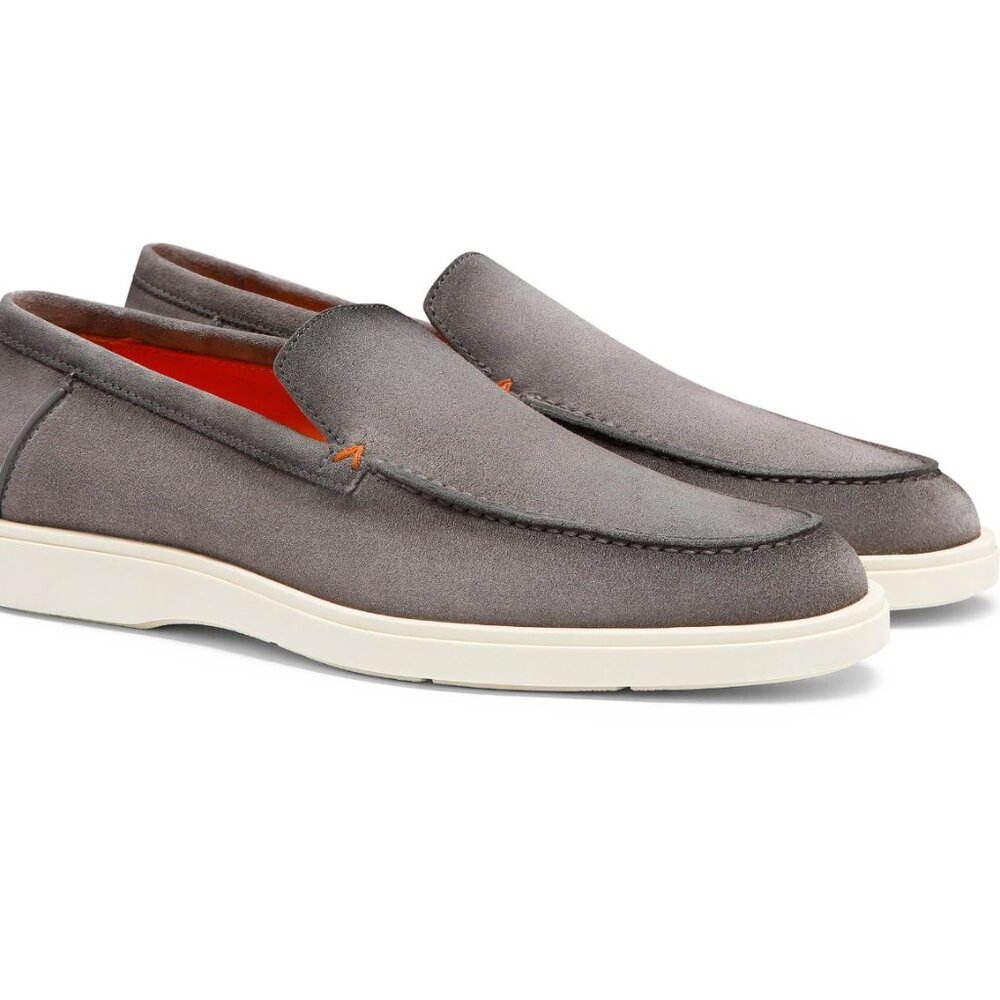 Men's grey suede loafer Brand NEW originally 850$$